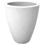 VASO HOME ADONE TONDO cm.30x38h colore bianco.