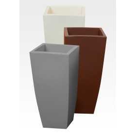 VASO HOME QUADRO cm.40x40x90h GHIACCIO