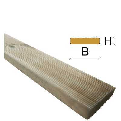 LISTONE PER PAVIMENTI PINO IMPREGNATO mm 19x93x2400.