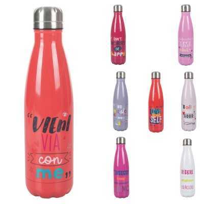 BORRACCIA TERMICA 36h 750ml ACCIAIO INOX.