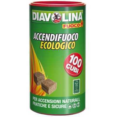 DIAVOLINA ACCENDIFUOCO ECOLOGICO 100 CUBETTI.