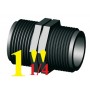 NIPLO FILETTATO MASCHIO IN NYLON 1- 1/4 