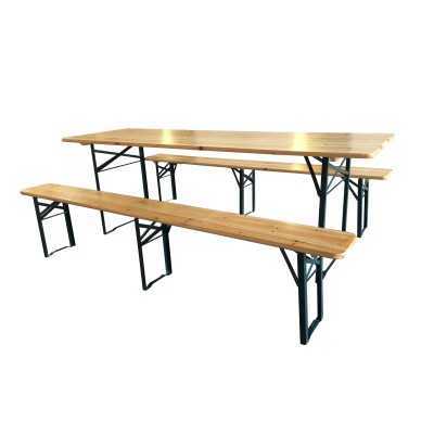 SET BIRRERIA IN LEGNO E METALLO cm.220x70x76h.