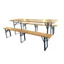 SET BIRRERIA IN LEGNO E METALLO cm.220x70x76h.