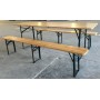 SET BIRRERIA IN LEGNO E METALLO cm.220x80x76h.