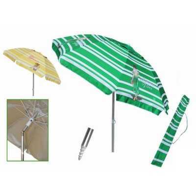 OMBRELLONE MARE FASHION ANTIUV PALO CON PUNTA TRIVELLA E SACCA