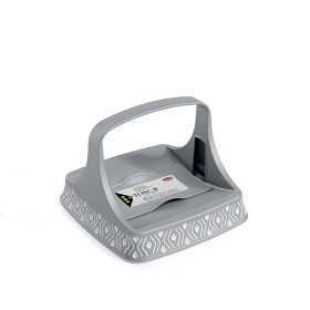 PORTATOVAGLIOLI ORIZZONTALE TOSCA STONE GREY/BIANCO