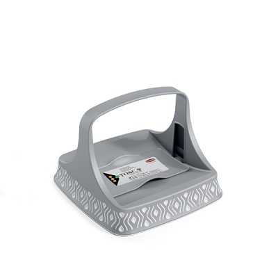 PORTATOVAGLIOLI ORIZZONTALE TOSCA STONE GREY/BIANCO