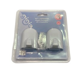 SET 2 APPENDINI IN ABS BIANCO GIOIA