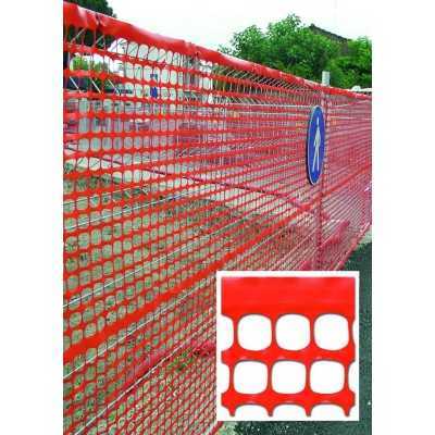 RETE PER CANTIERI ARANCIO ROTOLO MT.50M 150G/MQ CM. 150h.