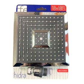 SOFFIONE DOCCIA QUADRATO 18 CM IN ABS CROMO HIDRA
