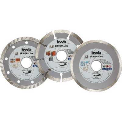 DISCHI DIAMANTATI SILVER LINE SET 3 PEZZI Ø