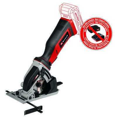 Einhell Mini sega circolare a batteria 18V TE-CS 18/89 Li senza