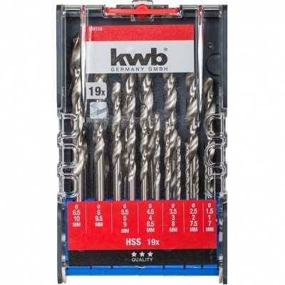 SET PUNTE PER METALLO HSS19 punte per ferro Ø 1 - 10 mm