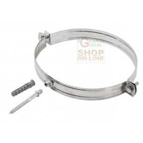 STAINLESS STEEL COLLAR WITH PLUG FOR STOVE PIPE CM. 10