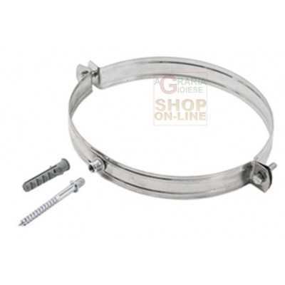 STAINLESS STEEL COLLAR WITH PLUG FOR STOVE PIPE CM. 10
