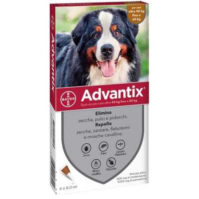 ADVANTIX TRIPLA AZIONE PER CANI OLTRE KG. 40 PZ. 6