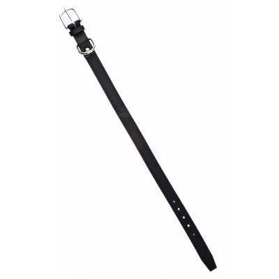 COLLARE PER CANI CUOIO ANTICO NERO CM. 1,5 X 45 