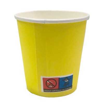 LULU BICCHIERI CARTA 180ML GIALLI X50