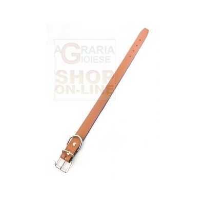 COLLAR FOR DOGS IN LEATHER LINED SEWED MM. 25X510