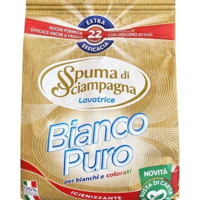 SPUMA DI SCIAMPAGNA DETERSIVO LAVATRICE POLVERE 22 MISURINI