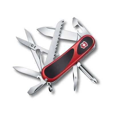 VICTORINOX MULTIUSO EVOGRIP 18 GUANCIALI ROSSE NERE CON