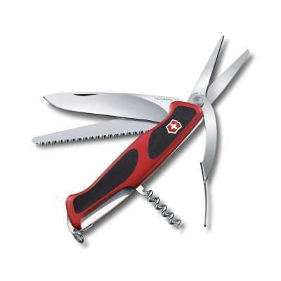 VICTORINOX WENGER RANGERGRIP 71 GUANCIALI ROSSE NERE COLTELLO