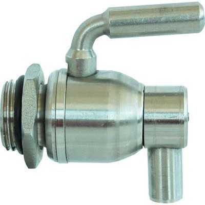 RUBINETTO INOX PER CONTENITORE 3/4 POLL. A LEVA