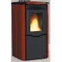 NORDICA EXTRAFLAME PELLET STOVE ROSY BORDEAUX KW 5