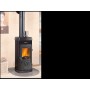 NORDICA STUFA A LEGNA CONTINUO SUPER JUNIOR COLORE NERA 