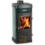 NORDICA STUFA A LEGNA MOD. SUPER MAX KW. 6,0 COLORE VERDE 