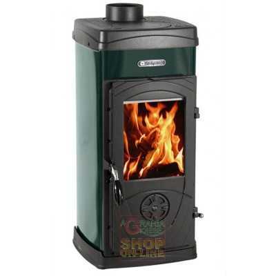 NORDICA WOOD STOVE MOD. SUPER MAX KW. 6.0 GREEN COLOR