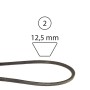 TWO-BLADE COUNTER-ROTATING BELT FOR RIDER MC-CULLOCH