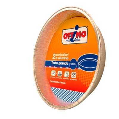 OTTIMO VASCHETTA ALLUMINIO TORTA GRANDE PZ. 2 CM.29
