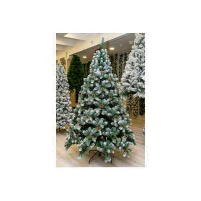 ALBERO DI NATALE FESTIVITY PUNTE INNEVATE GLITTERATE 1098 RAMI