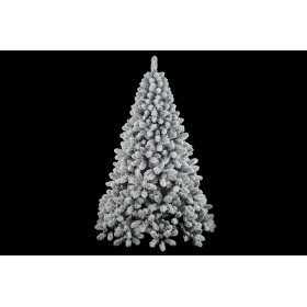 ALBERO DI NATALE URAGANO INNEVATO BASE IN METALLO 1128 RAMI CM.