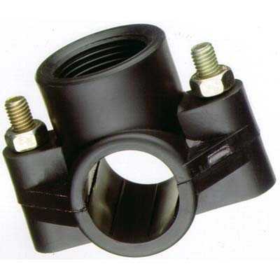 PRESA STAFFA PER TUBO NERO MM. 25x1/2 F