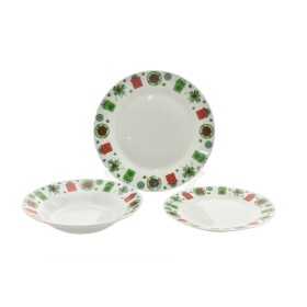 SERVIZIO SET 18 PIATTI TAVOLA TONDO DES. 733