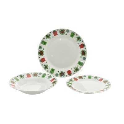 SERVIZIO SET 18 PIATTI TAVOLA TONDO DES. 733