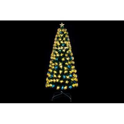 ALBERO DI NATALE 220 RAMI M.1995 225LED B. CALDO CM. 180CM