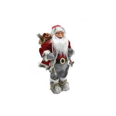 BABBO NATALE COLORE ROSSO/GRIGIO CM. 120