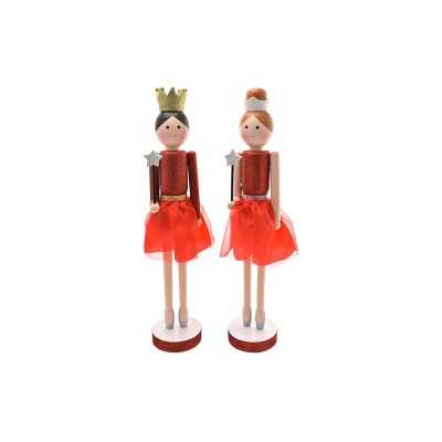BAMBOLINA DI NATALE 2 MODELLI COLORE ROSSO CM. 55