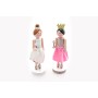 BAMBOLINA DI NATALE COLORE ROSA-BIANCO 2 MODELLI CM. 66