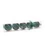 BOX 5 PALLINE SFERE PER ALBERO DI NATALE VERDE SCURO/BLU