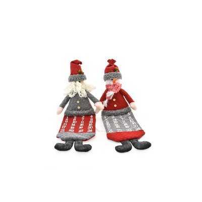 CALENDARIO DELL'AVVENTO BABBO/SNOWMAN 2ASS CM. 70x21