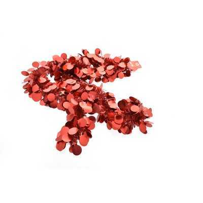 FILO DECORATIVO PER ALBERO DI NATALE ROSSO CM. 13x200