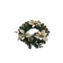 GHIRLANDA PER PORTA TONDO CON STELLA NATALE COLORE ORO CM. 35