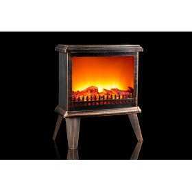LANTERNA CAMINO BATTUTO MARRONE ANTRACITE CM. 31x15x26