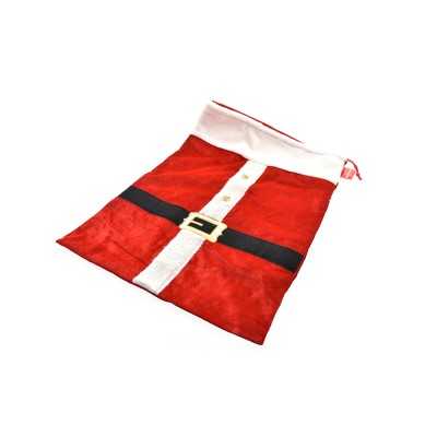 SACCO NATALIZIO VELLUTO CON CINGHIA ROSSO CM. 50x70