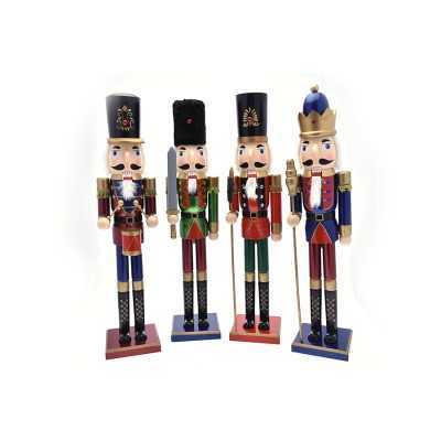 SCHIACCIANOCI DI NATALE 4 COLORI CM. 55